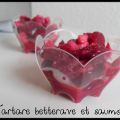 Tartare de saumon à la betterave