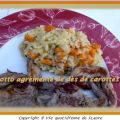 Risotto agrémenté de dés de carottes