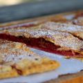 Slab pie pommes/framboises et spéculoos