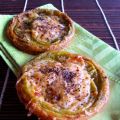 Tarte fine aux tomates vertes et pesto