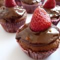 Cupcakes fraises, chocolat au lait et pépites[...]