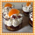 Verrines Mandarine/Chocolat & Chantilly