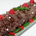 Bûche choco-framboises