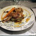 Cailles farcies au foie gras, sauce Teriyaki,[...]