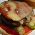 hamburger au buf, bacon, cheddar et confit[...]
