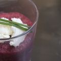 Mousse de bettrave et de chèvre