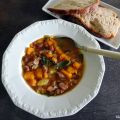 Soupe aux haricots borlotti et au potimarron