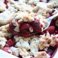 Crumble fraises pommes avoine
