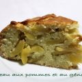 Gateau aux pommes et au génépi