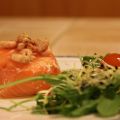 Ballottine aux deux saumons et crevettes grises