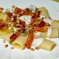 rigatoni speck et gorgonzola