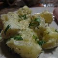 Pommes de terre à la créme et aux herbes