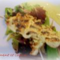 Brochettes de dinde au lait de coco