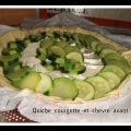 Tarte au courgette et au chevre