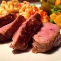 Filet de porc glacé au miel et aux deux[...]