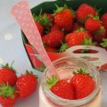 yaourt fondant aux fraises
