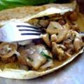Crêpes salées aux champignons fromage