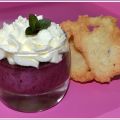 Mousse myrtilles, espuma bergamote