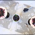 Dessert aux myrtilles / postre de arándanos