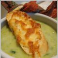 Soupe gratinée aux poireaux