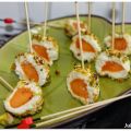 Mini boules de melon, chèvre et pistaches[...]