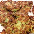 Les galettes de pommes de terre aux courgettes