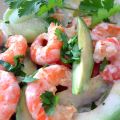 Salade aux crevettes, avocat, concombre et lait[...]