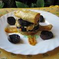 Mille feuilles de boudin, chou chinois et[...]