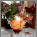 Melon au Porto Serrano et mousse légère de[...]