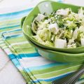 Salade de chou blanc, pomme et féta