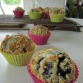 Muffins aux myrtilles et au crumble