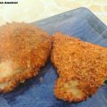 Escalope de poulet panée au four