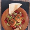 Salade de courgettes aux tomates rôties et[...]
