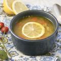 Soupe grecque au riz  et au citron  (Avgolemono)