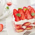 Tiramisu aux fraises, façon fraisier