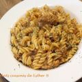 Pâtes au boeuf et à l'oignon