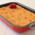 Gâteaux moelleux rhubarbe et framboise