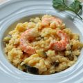 Risotto aux crevettes & courgettes