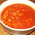 Soupe aux tomates et riz ou nouilles