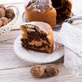 Gâteau marbré au chocolat et noix