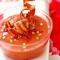 Gaspacho à la poitrine grillée