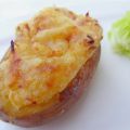 Pommes de terre farcies au jambon fumé et oignon