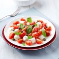 Salade de tomates cerise et mozzarella