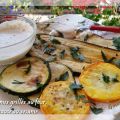 Légumes d'été grillés au four et sauce au sésame