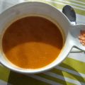 Soupe de lentilles corail au lait de coco