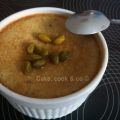 Flan au lait de coco et aux Pistaches