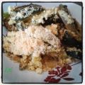Crumble de courgettes du jardin à l'origan ,[...]