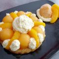 Tartelette abricot, melon, pêche