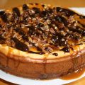 Gâteau au fromage dulce de leche et pacanes