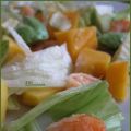 Salade avocat - crevette - mangue, sauce[...]